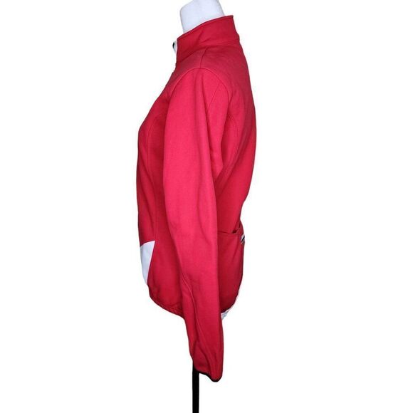 De Marchi Cycling Jacket Pockets Womens Size M Red Full Zip - Picture 8 of 9